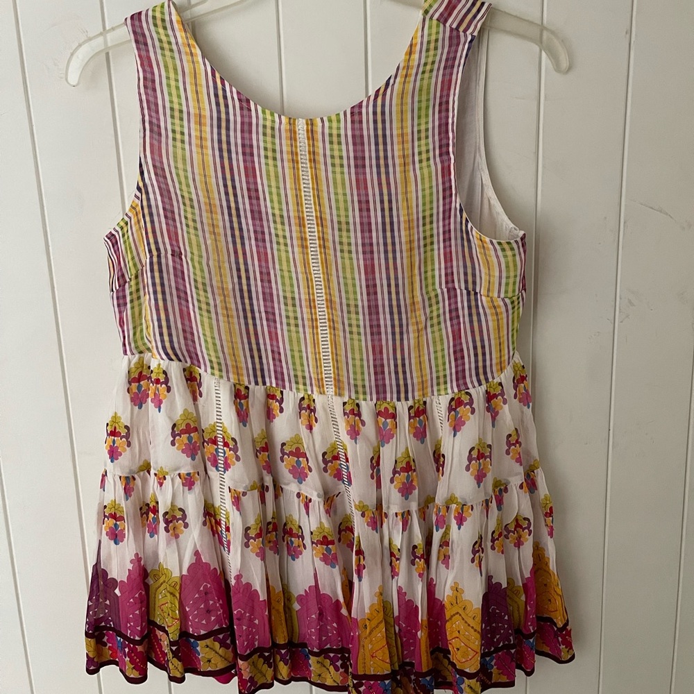 Anthropologie Tanvi Kedia Lorelai babydoll ruffle swing blouse XS
